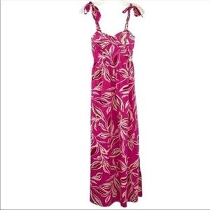 Band of the Free Maxi Dress Pink Tropical Floral